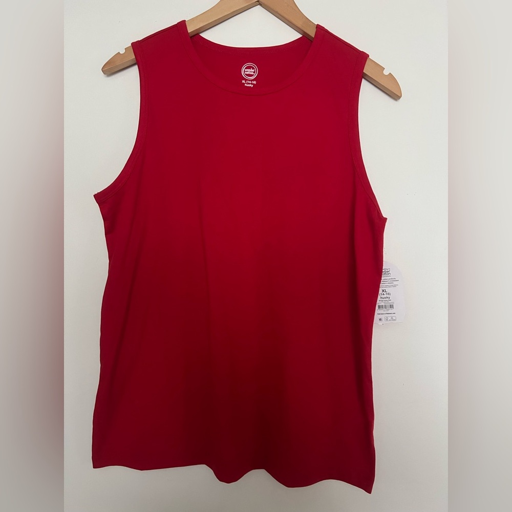 NWT Wonder Nation Red Tank Top